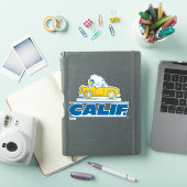 Snoopy en Woodstocks wegtocht door Californië Sticker (iPad Cover)