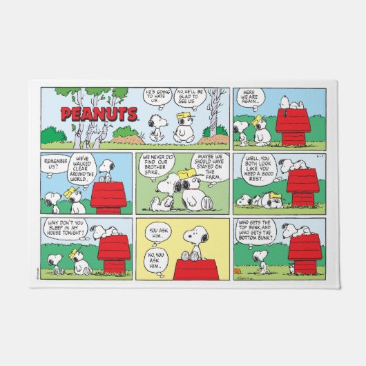 Snoopy en zijn broers Andy en Olaf Deurmat (Voorkant)