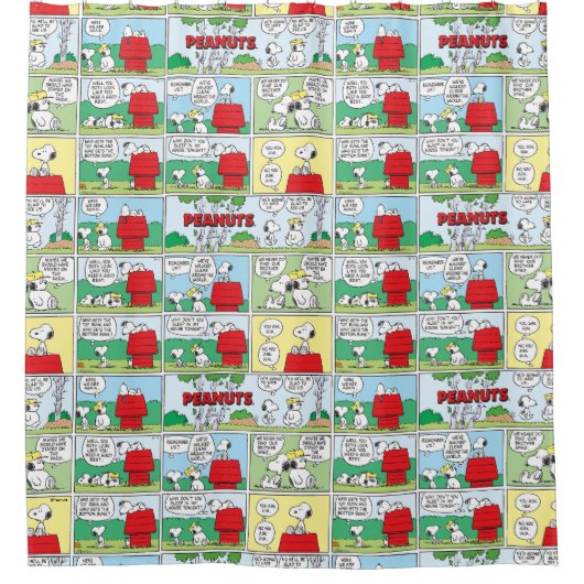 Snoopy en zijn broers Andy en Olaf Douchegordijn (Voorkant)