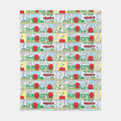 Snoopy en zijn broers Andy en Olaf Fleece Deken (Voorkant)