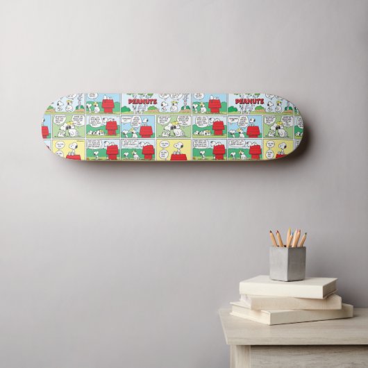 Snoopy en zijn broers Andy en Olaf Persoonlijk Skateboard (Muurkunst (Horizontaal))