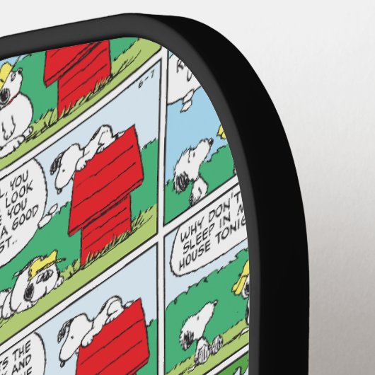 Snoopy en zijn broers Andy en Olaf Pickleball Paddle (Links Detail)