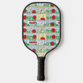 Snoopy en zijn broers Andy en Olaf Pickleball Paddle (Achterkant)