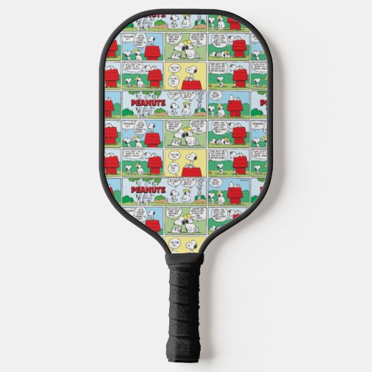 Snoopy en zijn broers Andy en Olaf Pickleball Paddle (Achterkant)