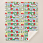 Snoopy en zijn broers Andy en Olaf Sherpa Deken (Voorkant)