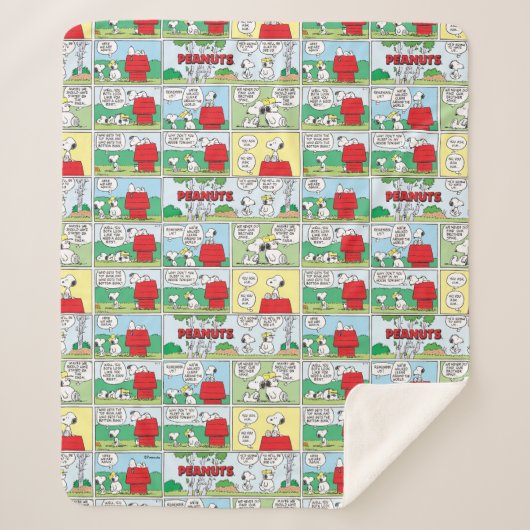 Snoopy en zijn broers Andy en Olaf Sherpa Deken (Voorkant)