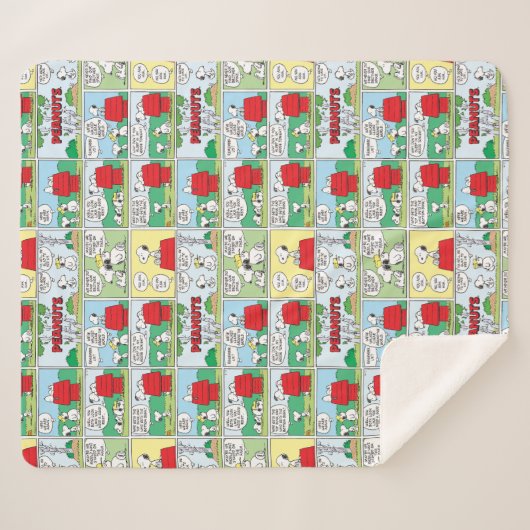 Snoopy en zijn broers Andy en Olaf Sherpa Deken (Voorkant (horizontaal))