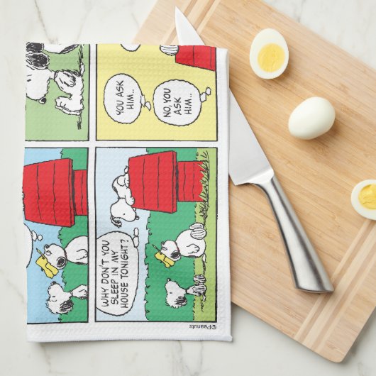 Snoopy en zijn broers Andy en Olaf Theedoek (Quarter Fold)