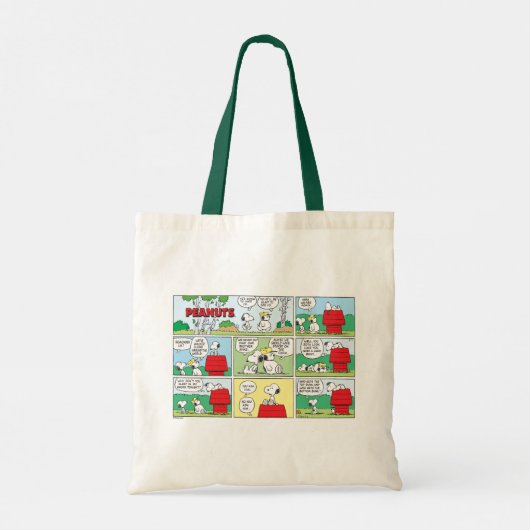 Snoopy en zijn broers Andy en Olaf Tote Bag (Achterkant)