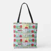Snoopy en zijn broers Andy en Olaf Tote Bag (Achterkant)