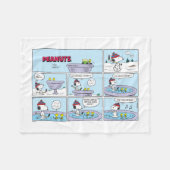 Snoopy & Friends Hockey spel Fleece Deken (Voorkant (Horizontaal))
