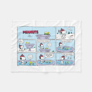 Snoopy & Friends Hockey spel Fleece Deken