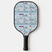 Snoopy & Friends Hockey spel Pickleball Paddle (Achterkant)