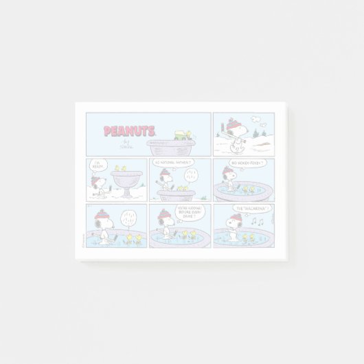 Snoopy & Friends Hockey spel Post-it® Notes (Voorkant)