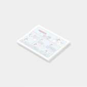 Snoopy & Friends Hockey spel Post-it® Notes (Schuin)