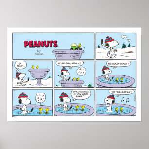 Snoopy & Friends Hockey spel Poster