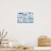 Snoopy & Friends Hockey spel Poster (Keuken)