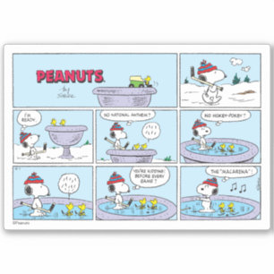 Snoopy & Friends Hockey spel Sticker