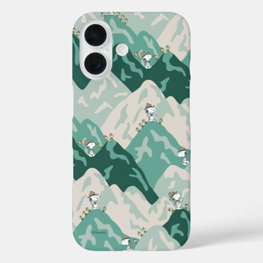 Snoopy Great Outdoor Pattern Case-Mate iPhone Case (Achterkant)