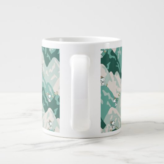 Snoopy Great Outdoor Pattern Grote Koffiekop (Achterkant)