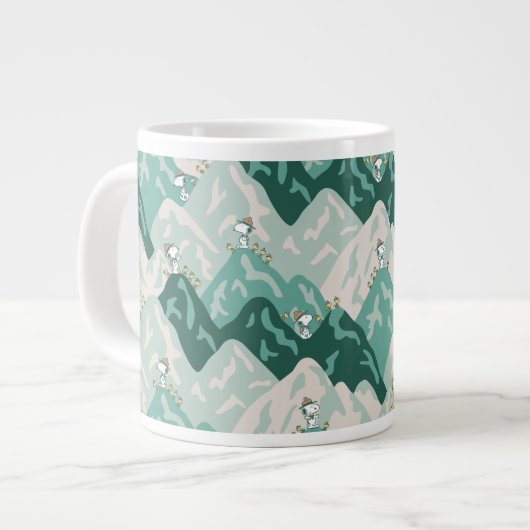 Snoopy Great Outdoor Pattern Grote Koffiekop (Links)