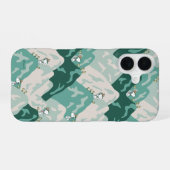 Snoopy Great Outdoor Pattern iPhone 16 Hoesje (Achterkant horizontaal)