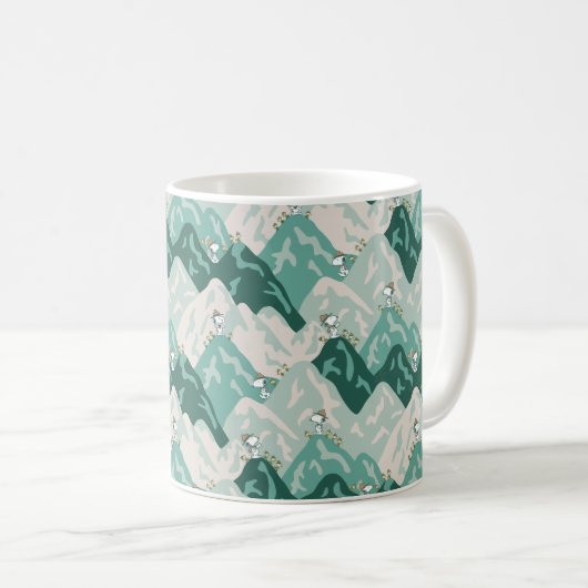 Snoopy Great Outdoor Pattern Koffiemok (Voorkant rechts)