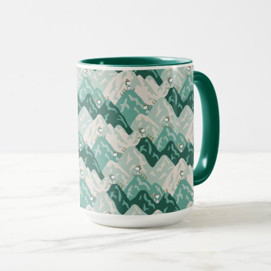 Snoopy Great Outdoor Pattern Mok (Voorkant rechts)