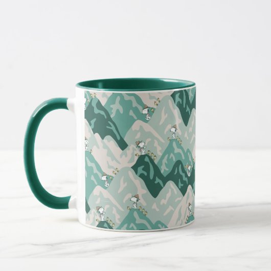 Snoopy Great Outdoor Pattern Mok (Links)