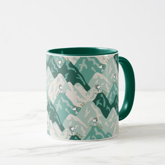 Snoopy Great Outdoor Pattern Mok (Voorkant rechts)