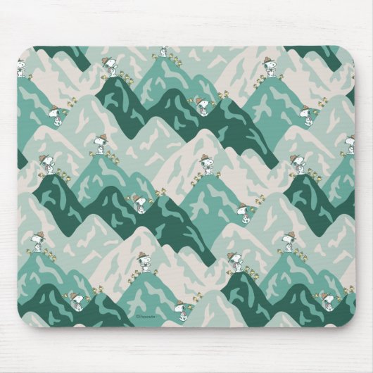 Snoopy Great Outdoor Pattern Muismat (Voorkant)