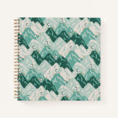 Snoopy Great Outdoor Pattern Notitieboek (Voorkant)