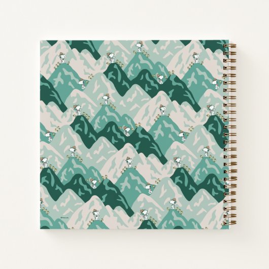 Snoopy Great Outdoor Pattern Notitieboek (Achterkant)