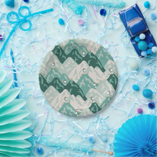 Snoopy Great Outdoor Pattern Papieren Bordje (Feest)