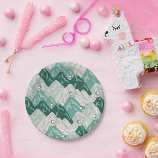 Snoopy Great Outdoor Pattern Papieren Bordje (Feest)