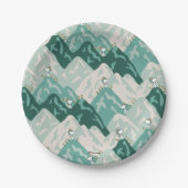 Snoopy Great Outdoor Pattern Papieren Bordje (Voorkant)