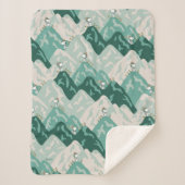 Snoopy Great Outdoor Pattern Sherpa Deken (Voorkant)