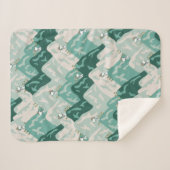 Snoopy Great Outdoor Pattern Sherpa Deken (Voorkant (horizontaal))