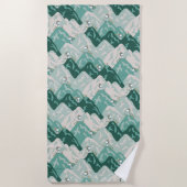 Snoopy Great Outdoor Pattern Strandlaken (Voorkant)