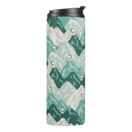 Snoopy Great Outdoor Pattern Thermosbeker (Gedraaid links)