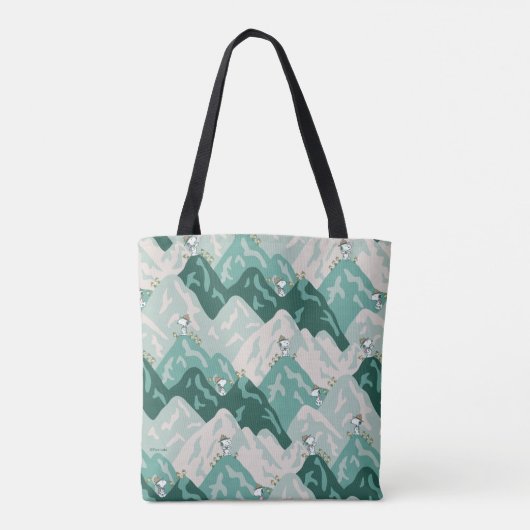 Snoopy Great Outdoor Pattern Tote Bag (Achterkant)