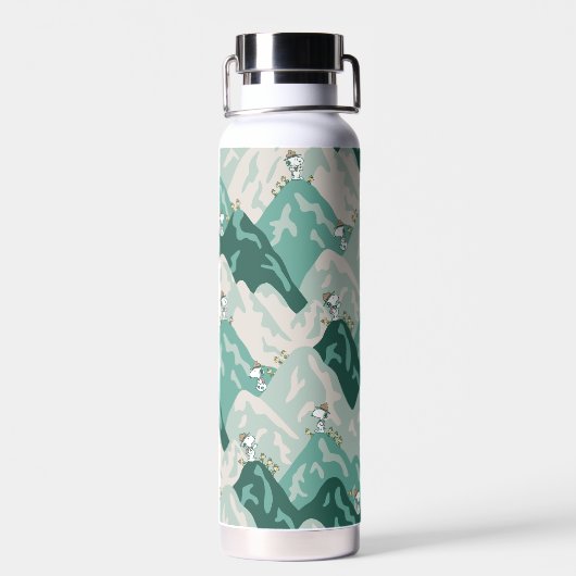 Snoopy Great Outdoor Pattern Waterfles (Achterkant)