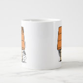 Snoopy Halloween Spin Web Doghouse Grote Koffiekop (Voorkant)