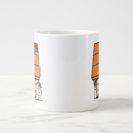 Snoopy Halloween Spin Web Doghouse Grote Koffiekop (Voorkant)