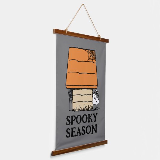 Snoopy Halloween Spin Web Doghouse Hangend Wandkleed (Gebogen)