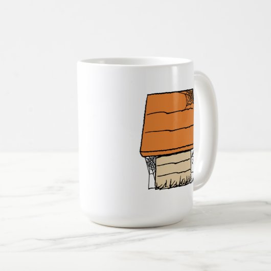 Snoopy Halloween Spin Web Doghouse Koffiemok (Voorkant rechts)