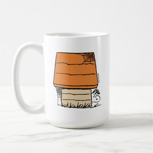 Snoopy Halloween Spin Web Doghouse Koffiemok (Links)