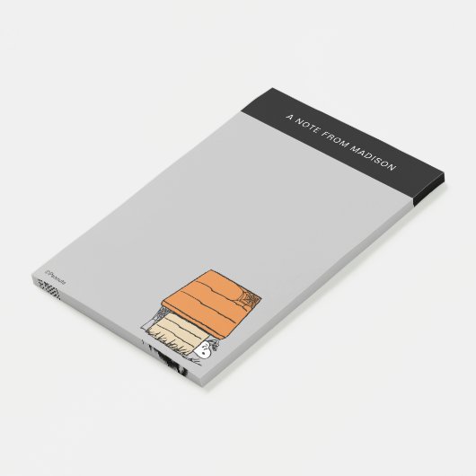 Snoopy Halloween Spin Web Doghouse Post-it® Notes (Schuin)