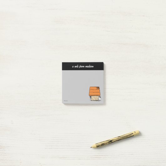 Snoopy Halloween Spin Web Doghouse Post-it® Notes (Op bureau)