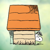 Snoopy Halloween Spin Web Doghouse Raamsticker (Vel 3)